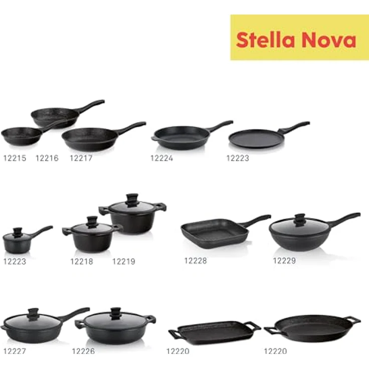 Kela Bratpfanne Stella Nova 12217 Aluminium schwarz Durchmesser 28cm – Bild 8