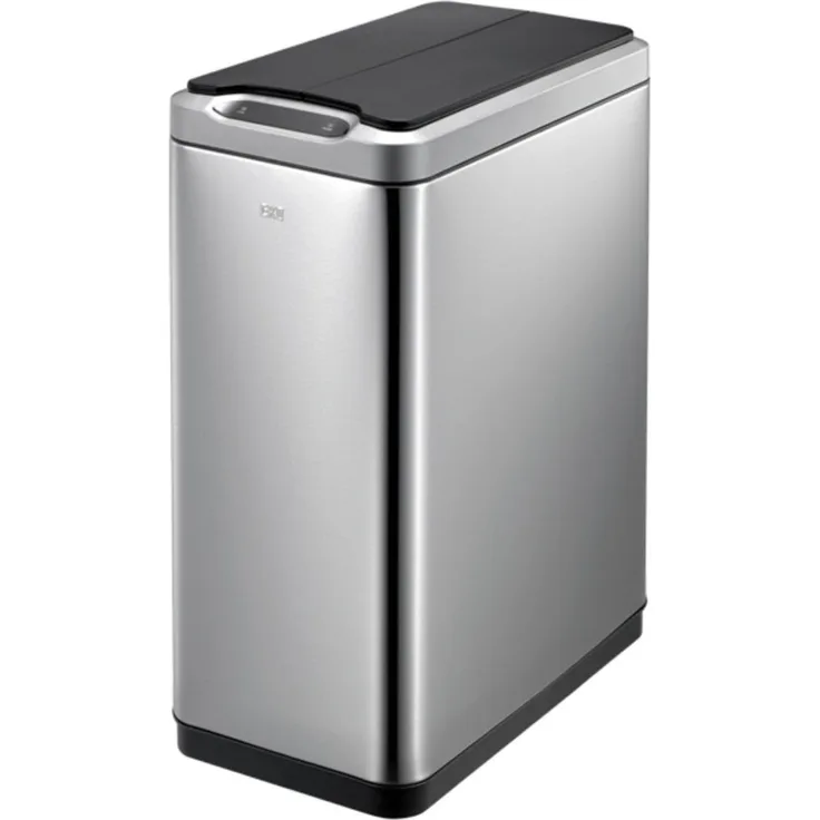 EKO Sensor-Mülleimer Phantom 2x20 L Mattsilbern 440053