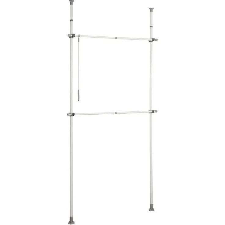 Kleiderständer Herkules Basic WENKO, Teleskopstangen für Kleiderschrank, 2 Ebenen