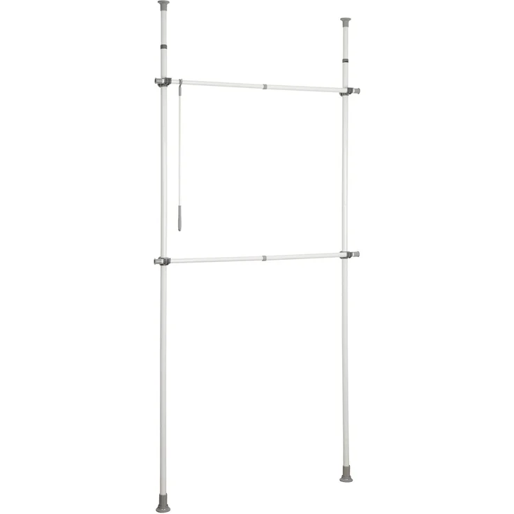 Kleiderständer Herkules Basic WENKO, Teleskopstangen für Kleiderschrank, 2 Ebenen