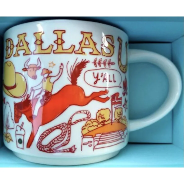 Starbucks Dallas Been There Series Over The Globe Collection Kaffeetasse aus Keramik