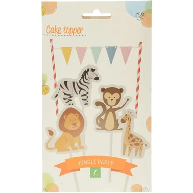 Free & Easy Tortenstecker, Cake Topper Tiere Bunt Mix – Bild 4