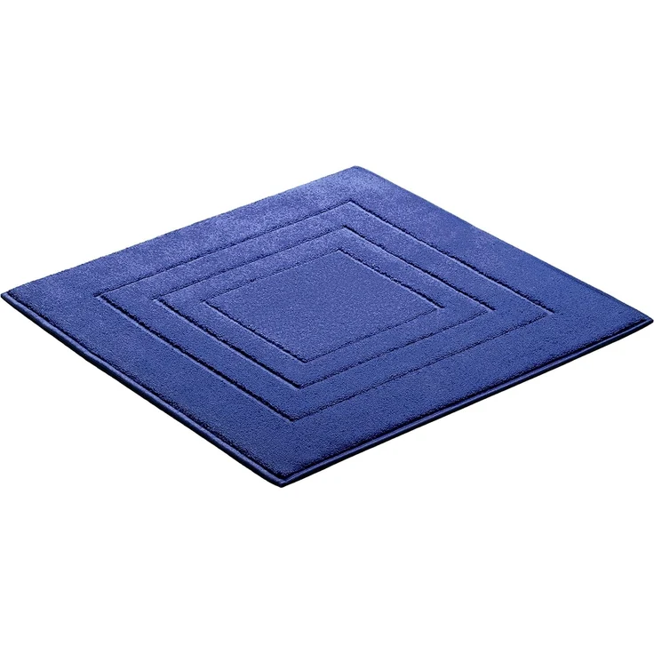 Vossen Badematte Feeling, Höhe 10 mm, beidseitig nutzbar, fußbodenheizungsgeeignet, Baumwolle, quadratisch, Badteppich, Uni-Farben, mit Bordüre, Hoch-Tief Effekt, reine Baumwolle – Bild 4