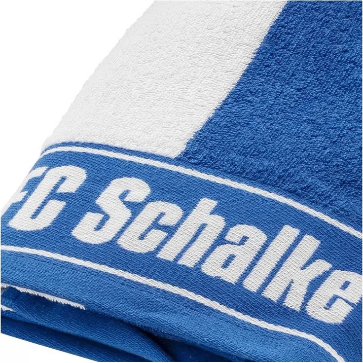 FC Schalke 04 Handtuch FC Schalke 04 Handtuch Blockstreifen – Bild 3