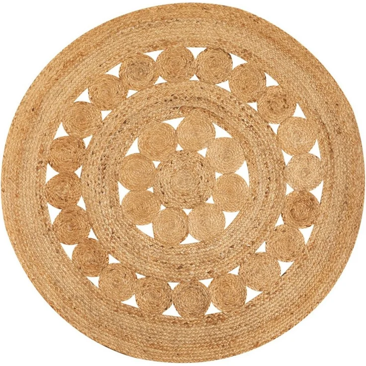 Steffensmeier Teppich Goa - Flower, rund, Jute – Bild 2
