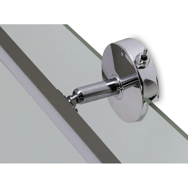 TRANGO LED Spiegelleuchte, 2250 Modern LED Spiegelleuchte *EASY* Badleuchte 475mm lang mit schwenkbar und drehbar Flexarm Schminklicht, Badezimmer Spiegellampe mit Klemmvorrichtung, inkl. ON/OFF Schalter 7 Watt 3000K warmweiß – Bild 5