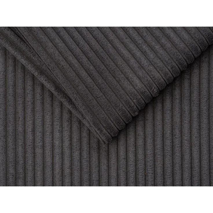 Vente-unique - VIZIR Sofa SamtStoff Grau - B 223 cm94 cm x H 110 cm95 cm x L 196 cm – Bild 4