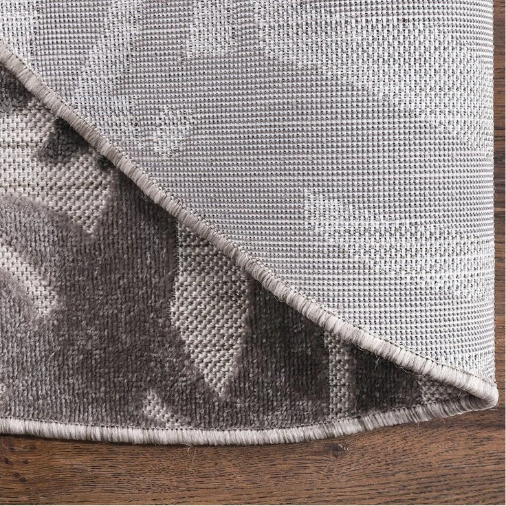 Sanat Teppich Floral Outdoor, rund, Höhe: 6 mm, In- und Outdoor geeignet, florales Design, Balkon, Terasse – Bild 3