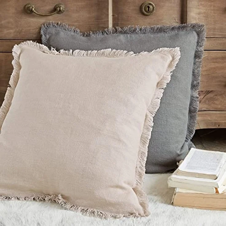 Mirabeau Kissenhülle Kissenhülle 2er Set Quebo grau/beige, (2 Stück) – Bild 5