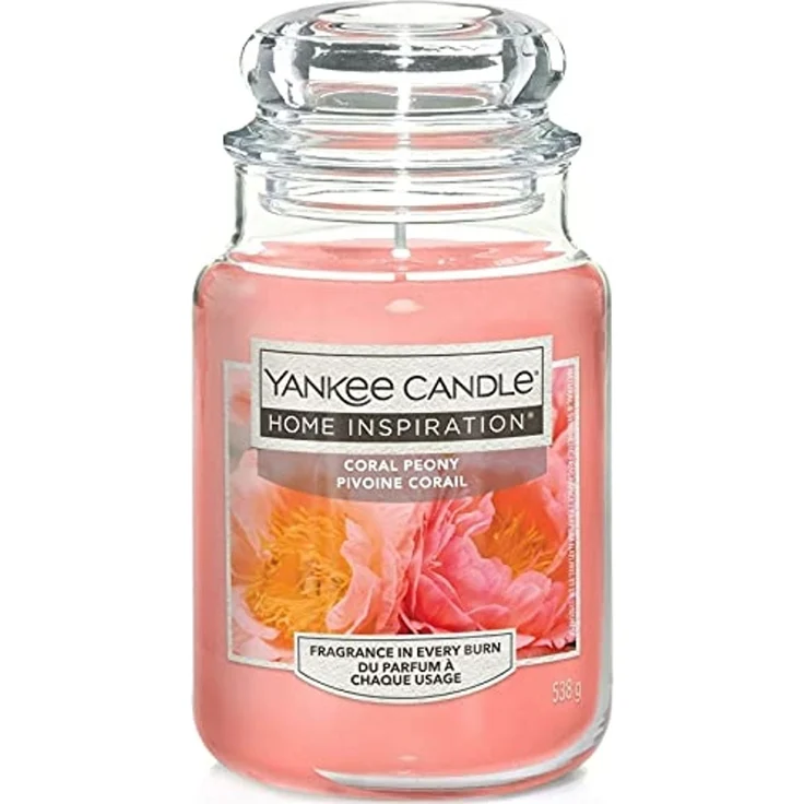 Yankee Candle Duftkerze Großes Glas Coral Peony 538 g rosa – Bild 1