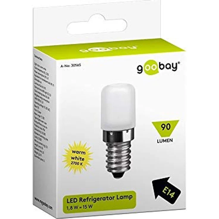 Pro LED Kühlschranklampe, 1,8W (15W) E14, warmweiß, nicht dimmbar – Bild 2