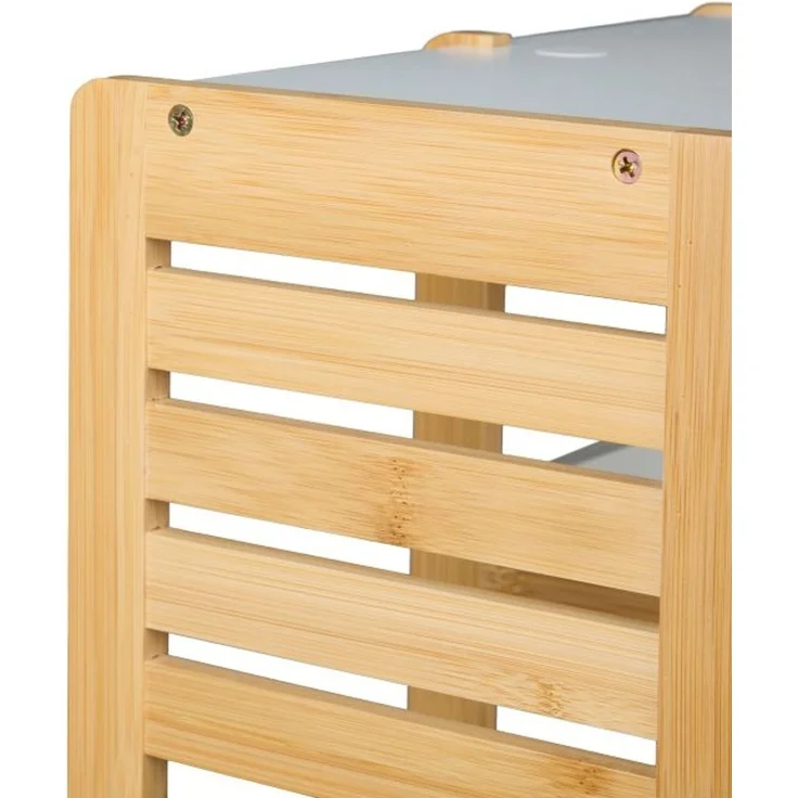 Relaxdays Badregal Bambus 3 Ablagen – Bild 5