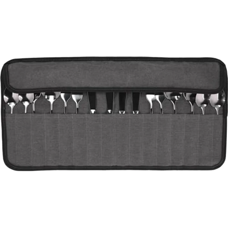 BERGER Edelstahl Besteck-Set 16-tlg. für 4 Personen | Robust und rostfrei, inkl. praktischer Aufbewahrungstasche – Bild 2