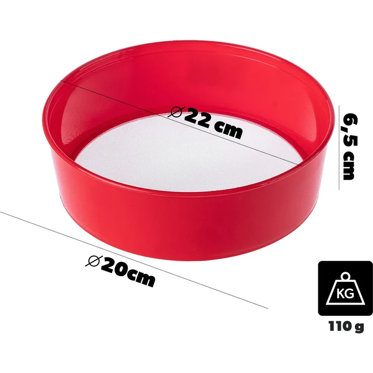 KADAX Mehl Rzeszoto Sieb Fi 220mm Mix Farben – Bild 2