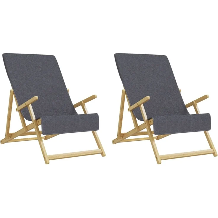 vidaXL Strandtücher 2 Stk. Anthrazit 60x135 cm Stoff 400 GSM 362673 – Bild 4