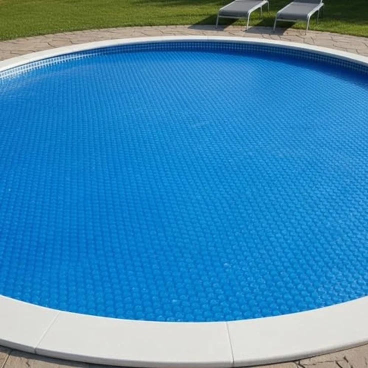Zelsius Pool-Abdeckplane Solarfolie, rund, Ø 3,6 m, blau, 400µ, Poolabdeckung, Folie – Bild 2