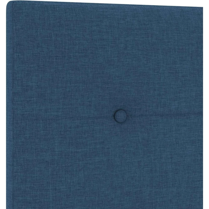 vidaXL Boxspringbett mit Matratze mit Kopfteil Blau 140 x 200 cm Stoff 3451488 – Bild 9