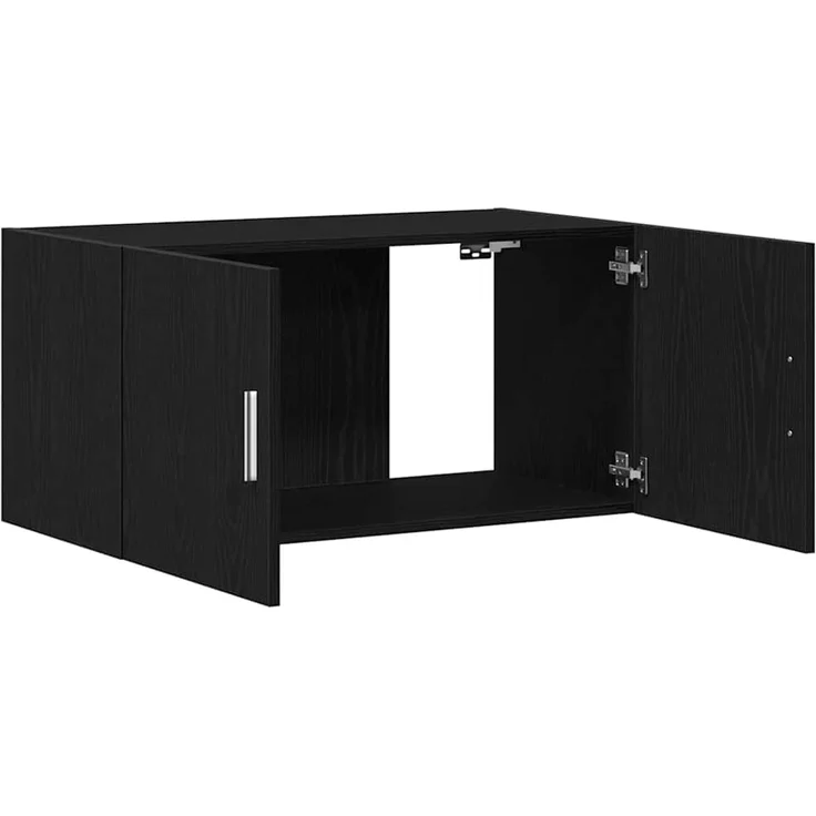 vidaXL Wandschrank Schwarz Eichen-Optik 80x39x40 cm Holzwerkstoff 862012 – Bild 5