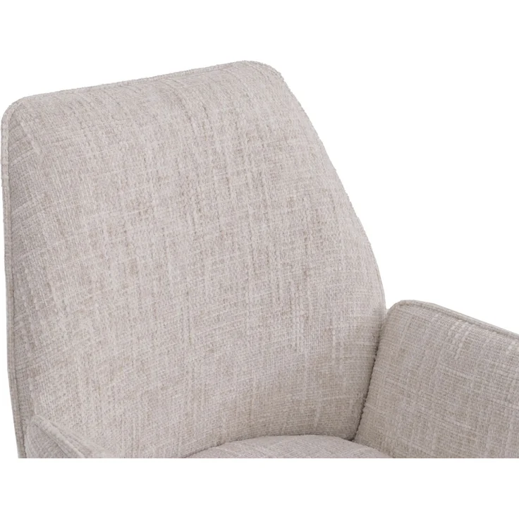 6er-Set Esszimmerstuhl HWC-G67, drehbar Auto-Position Metall Chenille (410g/m²) ~ Gestell creme, creme – Bild 5