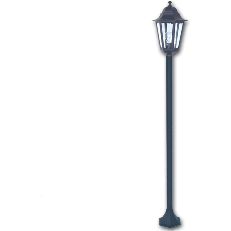 LED Außen Mastleuchte im Landhausstil aus Aluminium, Höhe 170cm