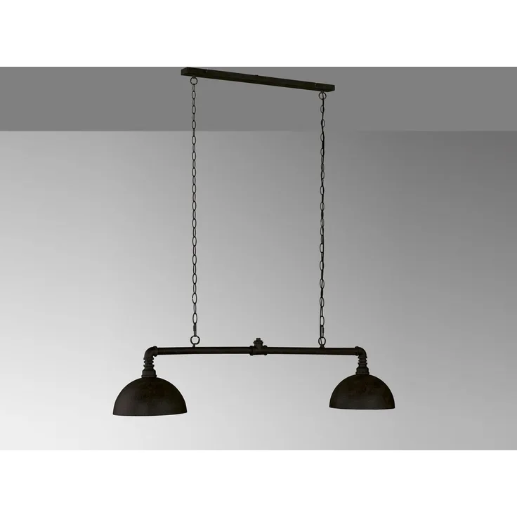 Fischer & Honsel 60647 Pendelleuchte Leitung 2-flammig Schwarz Gold E27