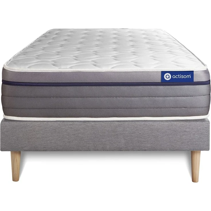 Actilatex zen matratze 80x200cm + Bettgestell mit lattenrost - Dicke : 26cm - Latex und Memory-schaum - H3 – Bild 1