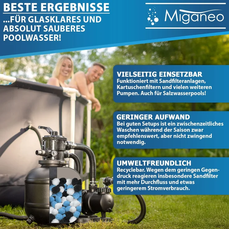Miganeo Filterbälle Superfine Pro mit Netz | 500 g – Bild 5