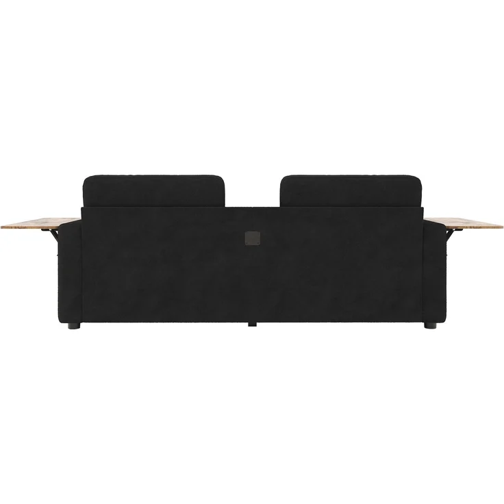 ZUBALIYA Schlafsofa 71x57.5 cm, mit Schreibtisch, mit Schubladen, mit Stauraum, mit Ablageflächen, mit Ausziehbett, Schwarz – Bild 16