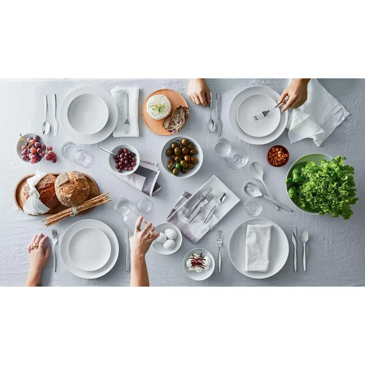 Alessi Itsumo Dessertgabel 6 Stück, poliert, Edelstahl 18-10, silber, spülmaschinenfest, 17. 5 cm – Bild 4