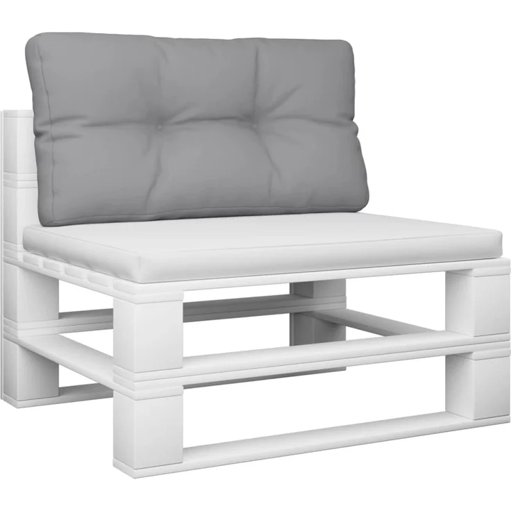 vidaXL Palettenkissen Grau 80x40x12 cm Stoff 360602 – Bild 2