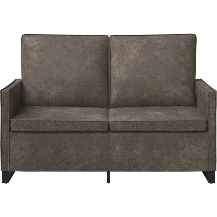 vidaXL 2-Sitzer Sofa Dunkelgrau 130 x 81 x 82 cm Kunstwildleder 42040993 – Bild 2