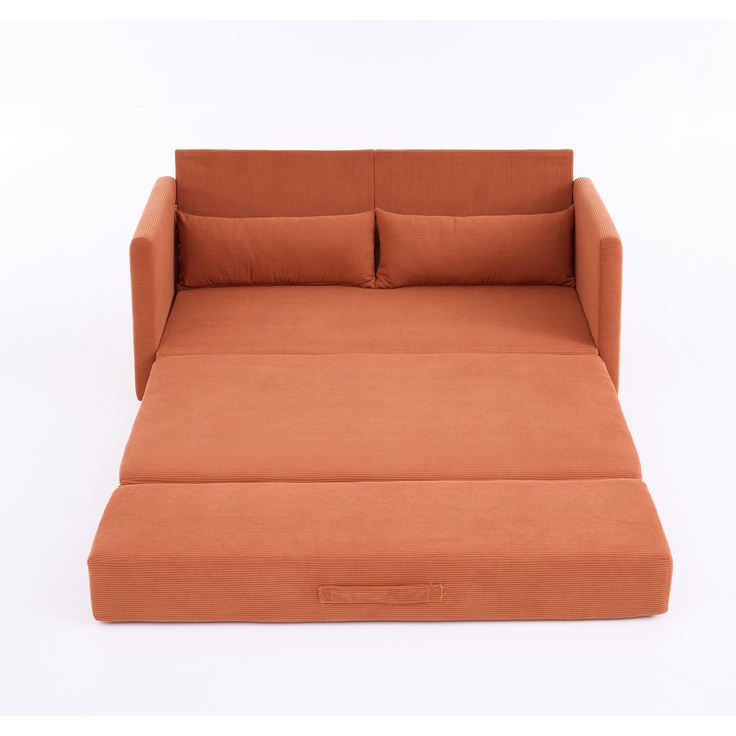 ZUBALIYA Schlafsofa 92x82 cm, mit Stauraum, mit Samtbezug, mit Cordbezug, mit breiten Armlehnen, mit Schaumstoffpolsterung – Bild 20