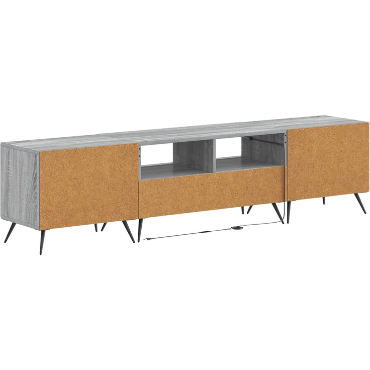 vidaXL LED-TV-Schrank BREDA 3 stk. Sonoma-Grau Holzwerkstoff 3416929 – Bild 6