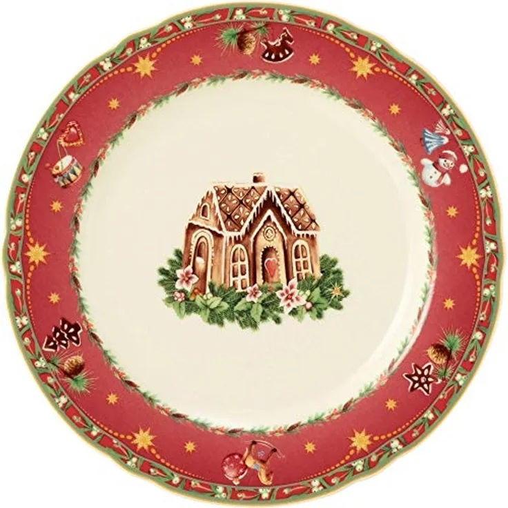 Frühstücksteller rund 20 cm Marieluise Weihnachtsnostalgie Seltmann Weiden Frühstücksteller - MikrowelleBackofen geeignet, Spülmaschinenfest