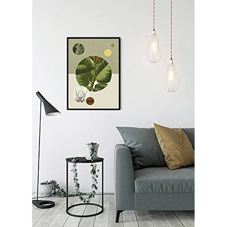 Komar Green Structure Wandbild, Poster auf Premium-Photopapier, 30 x 40 cm, fotorealistische Druckqualität, ohne Rahmen – Bild 3