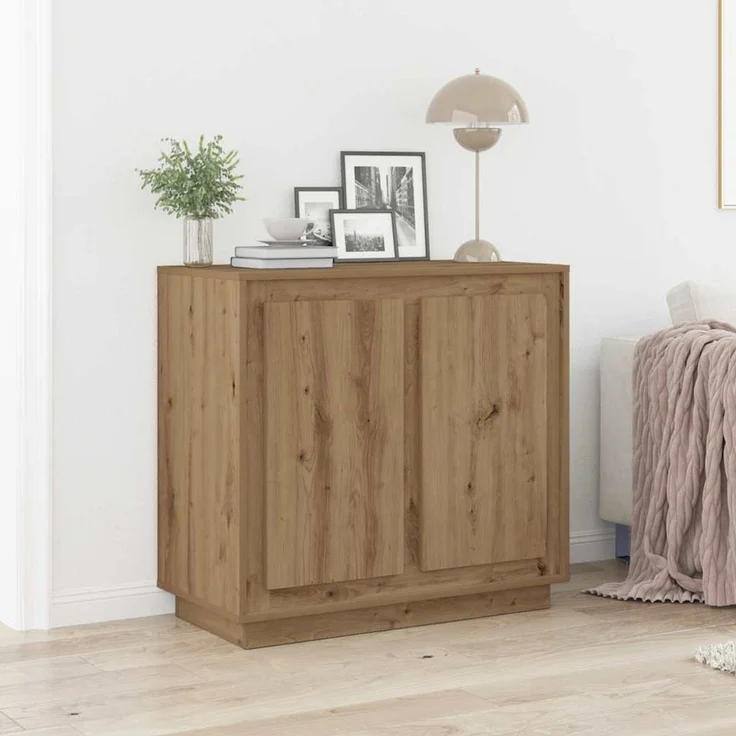 Sideboard, Kommode Artisan-Eiche 80 x 40 x 75 cm Holzwerkstoff – Bild 2