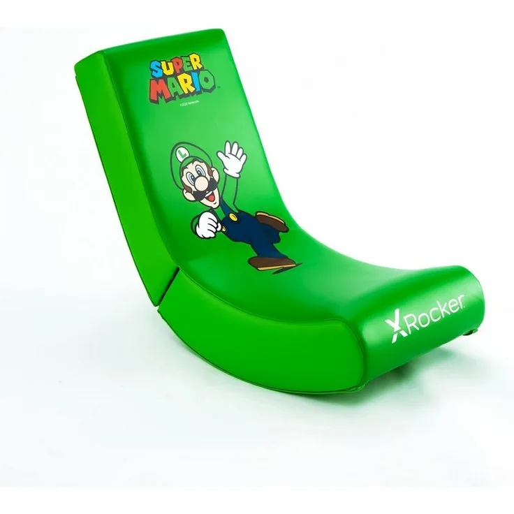 X Rocker Nintendo Super Mario™ Floor Rocker Gaming-Bodensessel im Luigi Design für Kinder &