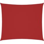 vidaXL Sonnensegel Oxford-Gewebe Rechteckig 2x2,5 m Rot 135639