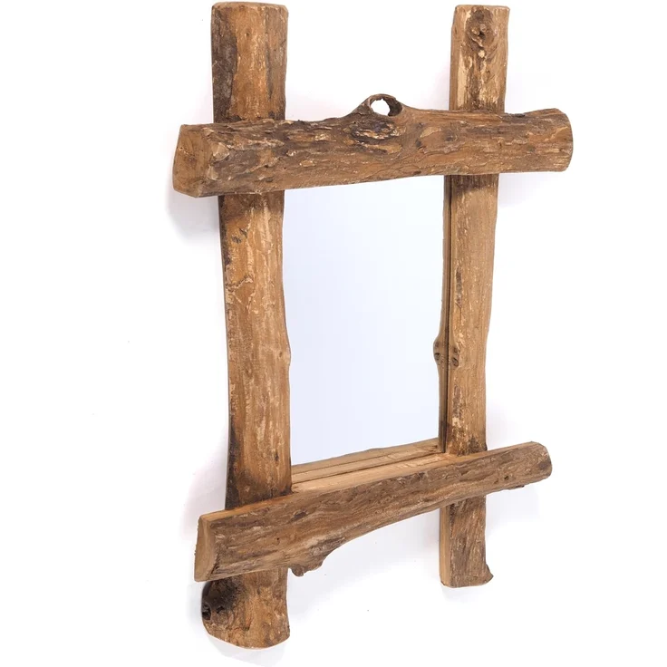 DESIGN DELIGHTS Wandspiegel WANDSPIEGEL "VINTAGE Holz massiv", Treibholz, 60x45 cm (HxB), Spiege – Bild 7