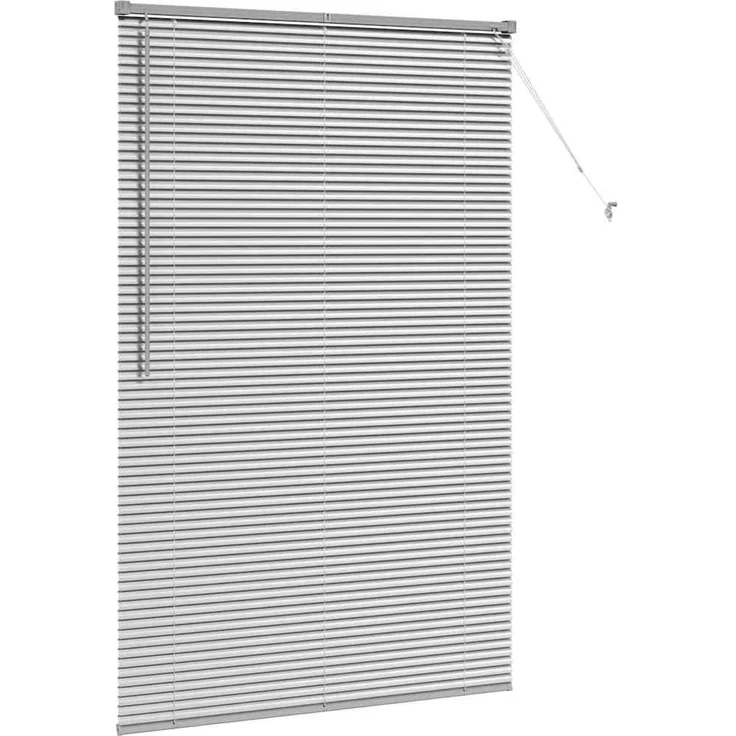 vidaXL Venezianische Jalousie Silber 175 x 110 cm 25 mm Aluminium 42005924 – Bild 5