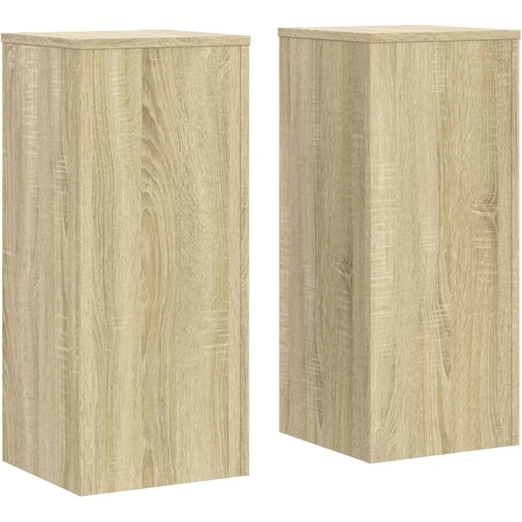 vidaXL Pflanzenständer 2 Stk. Sonoma-Eiche 30x30x70 cm Holzwerkstoff 852926 – Bild 2