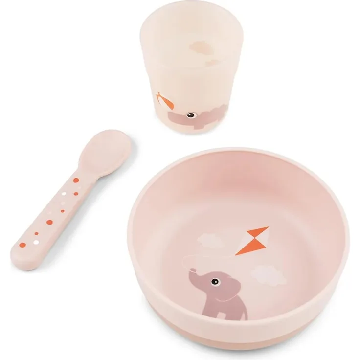 Done By Deer Playground First Meal Set - Powder Ro