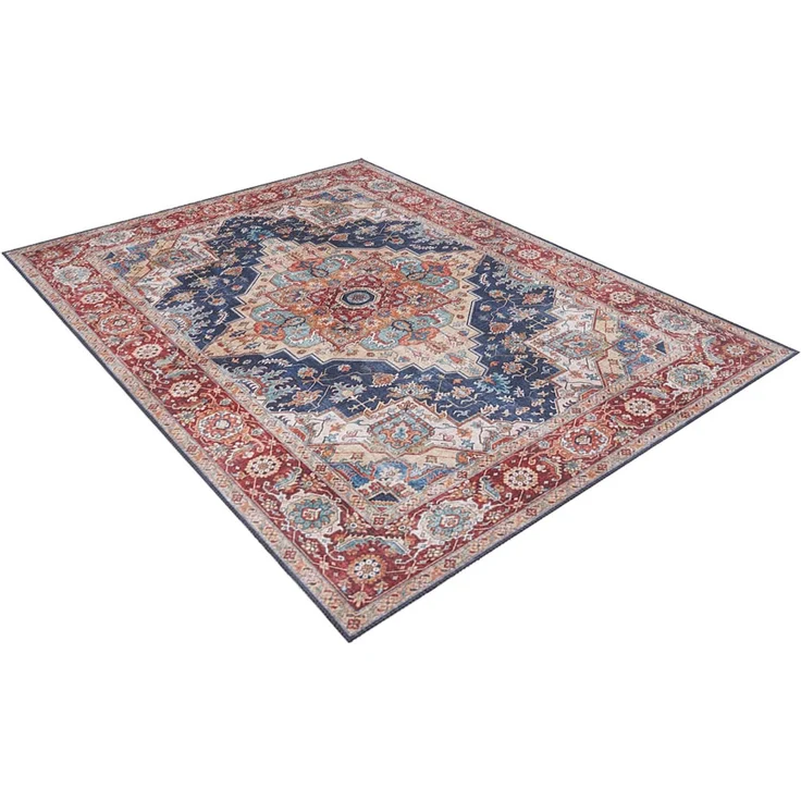 Vintage Teppich Sylla Indigoblau - 80 x 200 x 0 cm – Bild 1