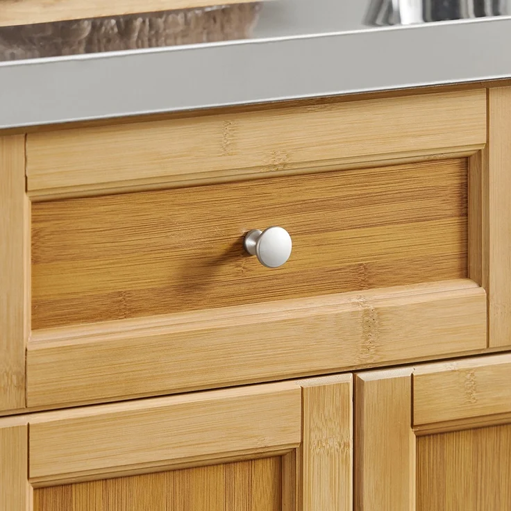 SoBuy FKW130-N Kücheninsel, Spanplatte, Melamin, Bambus, 107 x 92,5 x 43 cm – Bild 8