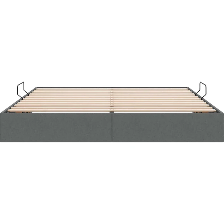 vidaXL Ottoman Bettgestell mit Speicher Dunkelgrau 180 x 200 cm Stoff 3442839 – Bild 7