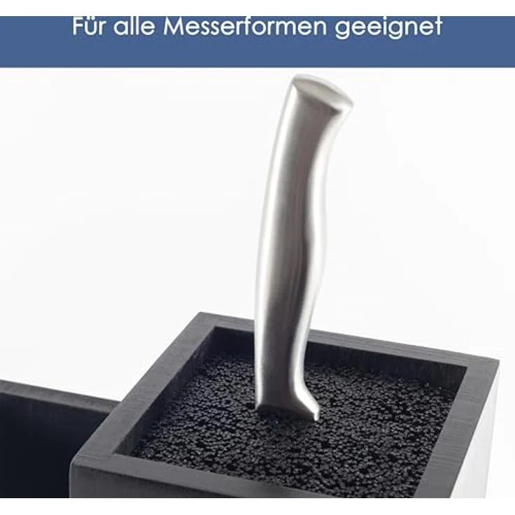Hanseküche Messerblock Messerblock Quadratisch (1tlg), Messerhalter ohne Messer – Bild 7