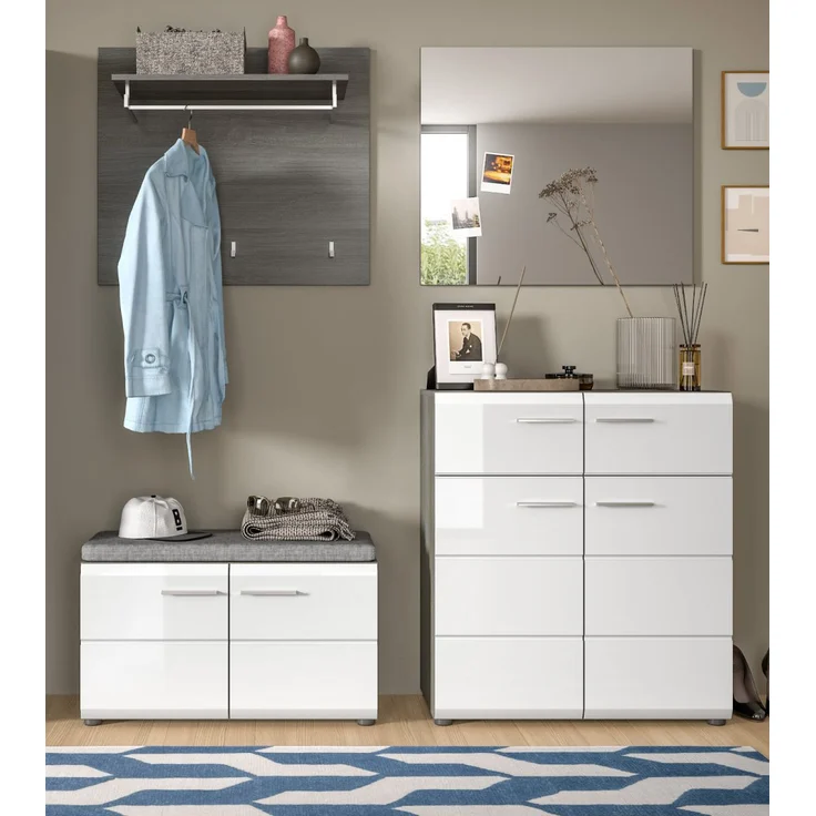 Garderobenpaneel Rumba in grau 80 x 70 cm – Bild 4