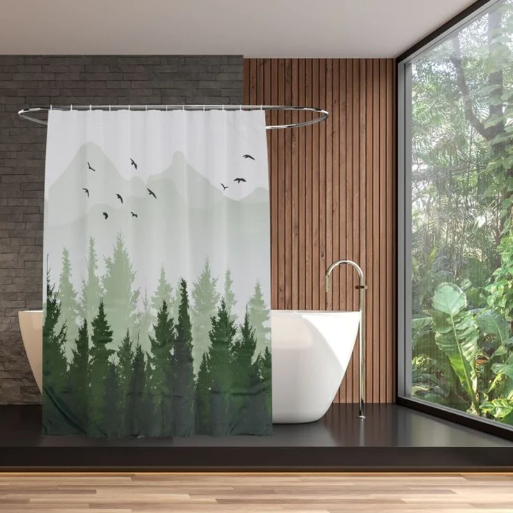 Duschvorhang 180x200 cm mit Motiv 10050433_1572 – Bild 3