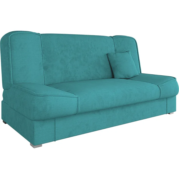 Mirjan24 'Gemini' Schlafsofa mit Bettkasten, 3 Sitzer Sofa, Couch mit Schlaffunktion, Bettsofa, 80 x 175 x 80 cm Türkis