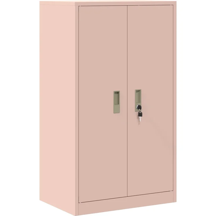 vidaXL Aufbewahrungsschrank 2 stk. Rosa 60 x 40 x 145 cm Stahl 3438694 – Bild 6